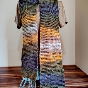 Tarka-barka sál (23), Ruha & Divat, Sál, Sapka, Kendő, Sál, Kötés, MESKA