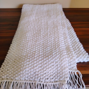 Hófehérke sál (28) - ruha & divat - sál, sapka, kendő - sál - Meska.hu