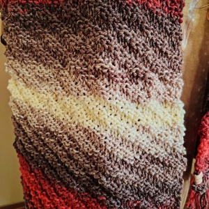 Epres csoki mousse sál (31) - ruha & divat - sál, sapka, kendő - sál - Meska.hu