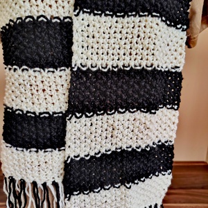 Klasszikus börtön viselet sál (32) - ruha & divat - sál, sapka, kendő - sál - Meska.hu