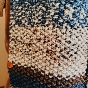 Árnyalt kékség sál (37) - ruha & divat - sál, sapka, kendő - sál - Meska.hu