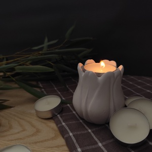 Tulipán Mécsestartó , Otthon & Életmód, Gyertya, illat, aroma, Mécses és mécsestartó, Gipszöntés, MESKA
