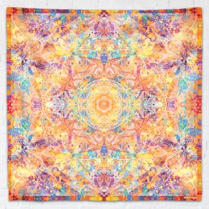 Szakrális Csakra mandala textil / falidekoráció / terítő / pamuttextil / jógaszobába / meditációhoz / függöny - otthon & életmód - dekoráció - Meska.hu