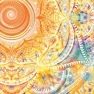 Szakrális Csakra mandala textil / falidekoráció / terítő / pamuttextil / jógaszobába / meditációhoz / függöny - otthon & életmód - dekoráció - Meska.hu