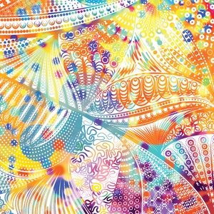 Szakrális Csakra mandala textil / falidekoráció / terítő / pamuttextil / jógaszobába / meditációhoz / függöny - otthon & életmód - dekoráció - Meska.hu