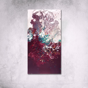 Abszrakt fluid art festmény - 30 x 70 cm, Művészet, Festmény, Akril, Festészet, Meska