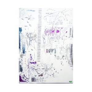 AZ UTAS - 50x70cm - Absztrakt festmény - csillogó, fehér, Művészet, Festmény, Festmény vegyes technika, Festészet, Meska
