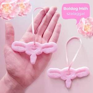 BOLDOG MÉH - hűtőmágnes, szalagos dísz, kabala / kisütött gyurmából / női szervek - otthon & életmód - konyhafelszerelés, tálalás - konyhai dekoráció - hűtőmágnes - Meska.hu