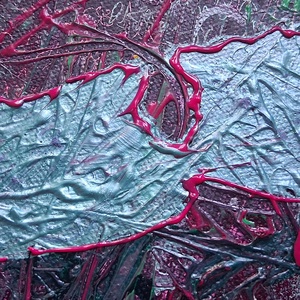 Pinky Balaton - 40 x 30 cm / vászonkép, festmény, vegyes technika - művészet - festmény - festmény vegyes technika - Meska.hu
