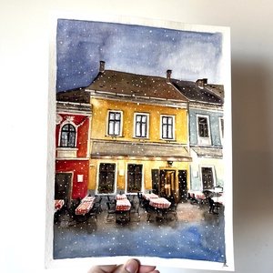 Szentendre - eredeti akvarell festmény - művészet - festmény - akvarell - Meska.hu
