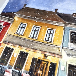 Szentendre - eredeti akvarell festmény - művészet - festmény - akvarell - Meska.hu