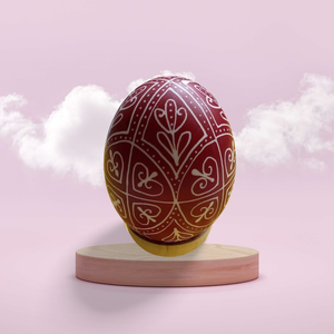 Húsvéti festett tyúktojás, Otthon & Lakás, Dekoráció, Dísztárgy, Festett tárgyak, Meska