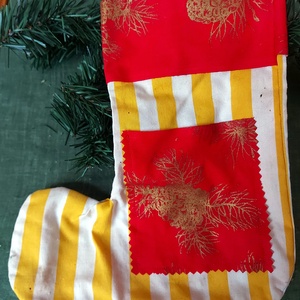 Mikuláscsizma  díszítéssel, Karácsony, Mikulás, Mikulás csizma és zokni, Hímzés, Varrás, MESKA