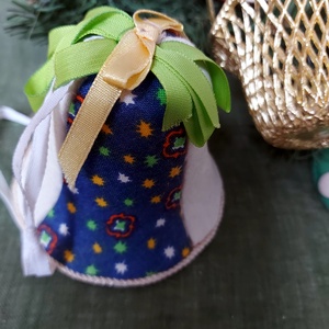 Textil karácsonyfa díszek, Karácsony, Karácsonyi lakásdekoráció, Karácsonyfadíszek, Mindenmás, MESKA
