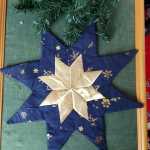 Karácsonyi textil dekoráció, Karácsony, Karácsonyi lakásdekoráció, Ünnepi asztaldekoráció, Varrás, Foltberakás, MESKA