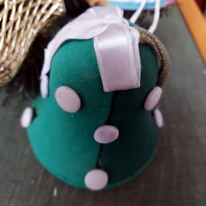 Textil karácsonyfa díszek - karácsony - karácsonyi lakásdekoráció - karácsonyfadíszek - Meska.hu