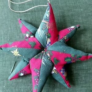 Textil Mikulás  karácsonyfa díszek - karácsony - karácsonyi lakásdekoráció - karácsonyfadíszek - Meska.hu