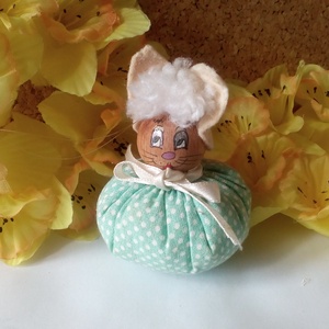 Textil nyuszi figurák - játék & sport - plüssállat & játékfigura - nyuszi - Meska.hu