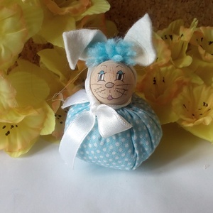 Textil nyuszi figurák - játék & sport - plüssállat & játékfigura - nyuszi - Meska.hu