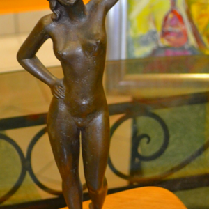 Antik bronz szobor - művészet - szobor - fém - Meska.hu