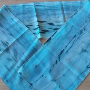 Kézzel festett selyemkendő - Meska.hu