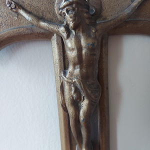 Antik fém feszület - otthon & életmód - dekoráció - dísztárgy - Meska.hu
