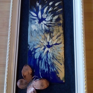 Tűzzománc keretben, Művészet, Festmény, Tűzzománc, Tűzzománc, MESKA