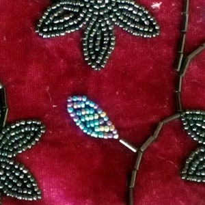 Bordó gyöngyös táska - táska & tok - kézitáska & válltáska - alkalmi táska - Meska.hu