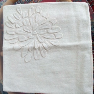 Gyapjú párnahuzat, rátét mintával , Otthon & Életmód, Lakástextil, Párna & Párnahuzat, Díszpárnahuzat, Foltberakás, Patchwork, foltvarrás, MESKA