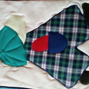 Patchwork textil falikép - otthon & életmód - dekoráció - kép & falikép - vászonkép - Meska.hu