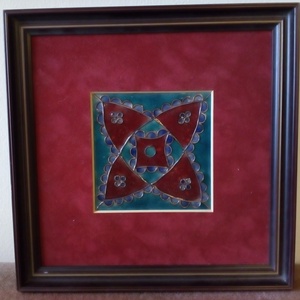 Tűzzománc kép Kerti pillangó, Művészet, Festmény, Tűzzománc, Tűzzománc, MESKA