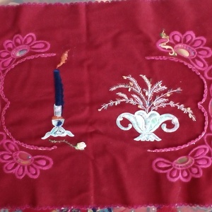 Hímzett asztaldísz/terítő - otthon & életmód - dekoráció - asztal és polc dekoráció - asztaldísz - Meska.hu