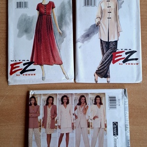 Szabásminta csomagok (Butterick, Vogue), DIY (Csináld magad), Szabásminta, útmutató, Varrás minták, Varrás, MESKA