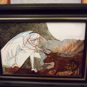 Tűzzománc kép keretben - Meska.hu