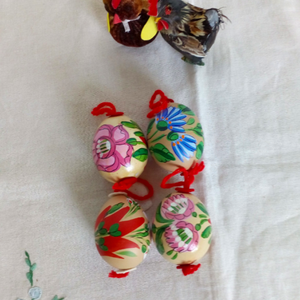 Festett kalocsai mintás húsvéti tojás - Meska.hu