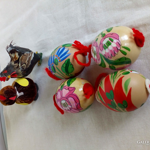 Festett kalocsai mintás húsvéti tojás - ünnepi díszek, dekorációk - húsvéti díszek és dekorációk - húsvéti tojás, hímestojás - Meska.hu