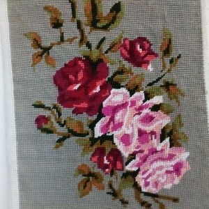 Gobelin hímzéssel készült kép, keret nélkül, Művészet, Textilkép, Gobelin, Hímzés, MESKA