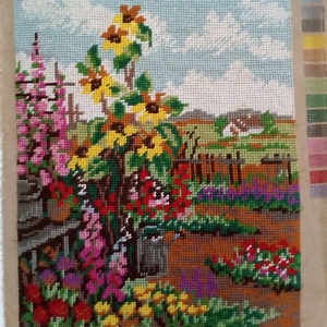 Gobelin hímzéssel készült kép, keret nélkül - művészet - textilkép - gobelin - Meska.hu