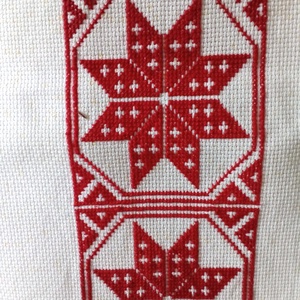 Keresztszemes terítő - művészet - textilkép - keresztszemes - Meska.hu