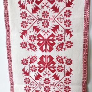 Keresztszemes hímzéssel készült falvédő - művészet - textilkép - keresztszemes - Meska.hu