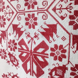 Keresztszemes hímzéssel készült falvédő - művészet - textilkép - keresztszemes - Meska.hu