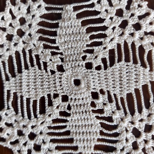 Horgolt nagy asztalterítő  - otthon & életmód - lakástextil - abrosz, terítő - asztalközép terítő - Meska.hu