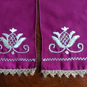   Dísz szalag úrihímzéssel - otthon & életmód - lakástextil - abrosz, terítő - asztalfutó - Meska.hu