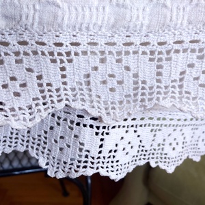 Szőttes dísztörölköző horgolással - otthon & életmód - fürdőszoba - törölköző - Meska.hu