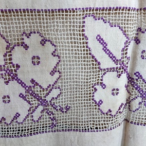 Szövött  nyersvászon törölköző rojttal - otthon & életmód - fürdőszoba - törölköző - Meska.hu