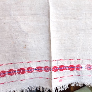 Szövött  nyersvászon törölköző rojttal, Otthon & Életmód, Fürdőszoba, Törölköző, Szövés, Mindenmás, MESKA