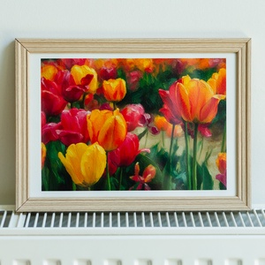 Tulipán szimfónia művészi falikép, Művészet, Fotográfia, Tájkép, , MESKA