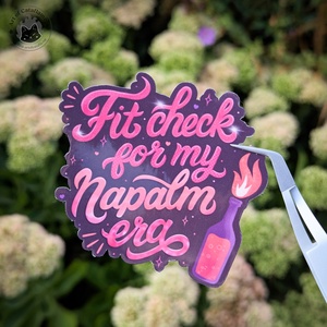 K-pop Démonvadászok matrica - Fit Check For My Napalm Era dalszöveg - otthon & életmód - papír, írószer - matrica, matrica csomag - Meska.hu