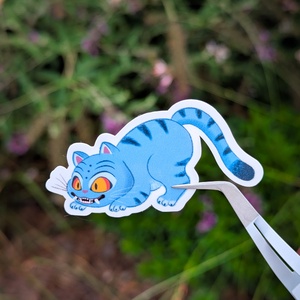 K-pop Démonvadászok matrica - Kék Derpy tigris, Otthon & Életmód, Papír, írószer, Matrica, matrica csomag, Fotó, grafika, rajz, illusztráció, MESKA