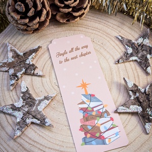 Karácsonyi könyv-fa könyvjelző - Ünnepi ajándék könyvmolyoknak - Meska.hu